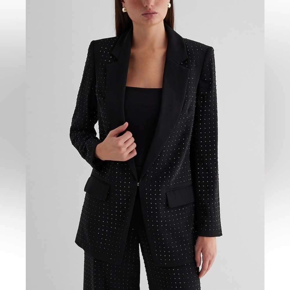 Rhinestone Studded Blazer